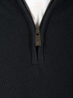 Jersey de punto con media cremallera 100% algod�n