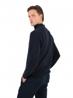 Jersey de punto con media cremallera 100% algod�n
