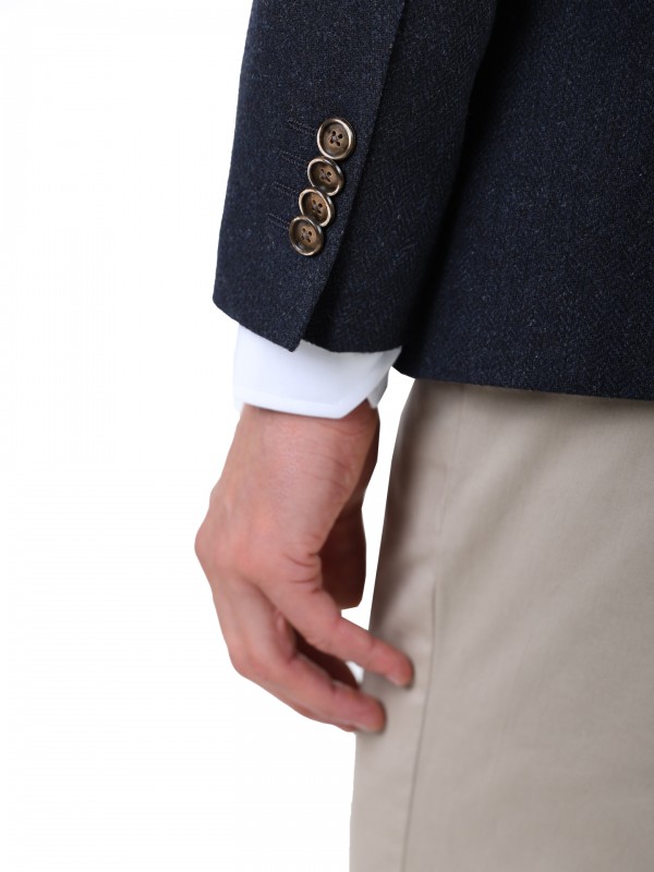 Wool blazer with elbow patches Wool blazer with elbow patches