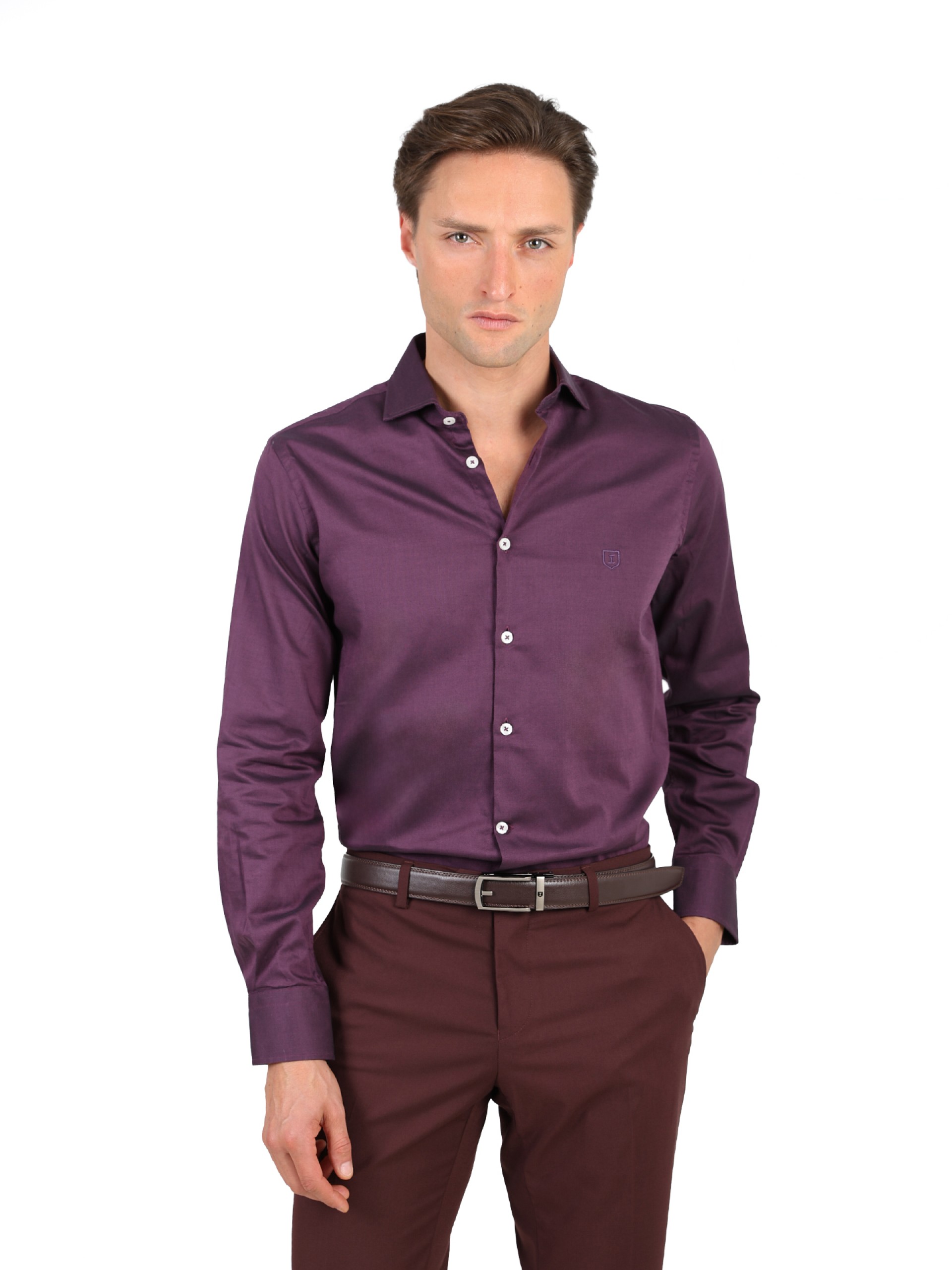 Camisa clássica 100% algodão