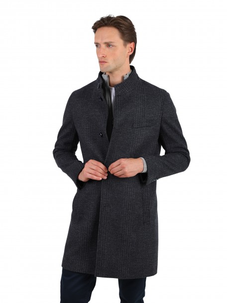 Pattern slim fit overcoat Pattern slim fit overcoat