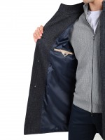 Sobretudo slim fit com padr�o