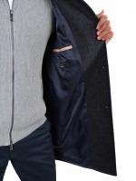 Sobretudo slim fit com padr�o