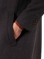Sobretudo slim fit com padr�o