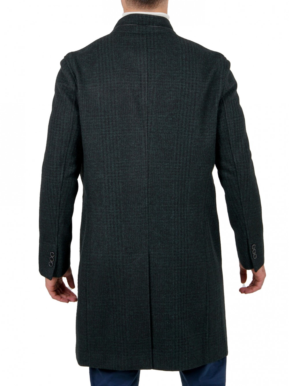 Sobretudo slim fit com padr�o