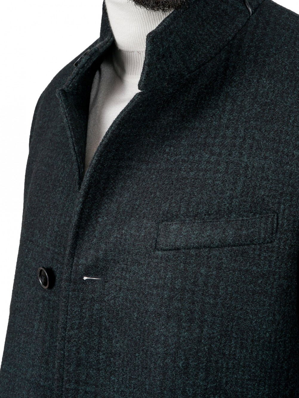 Sobretudo slim fit com padr�o