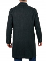Sobretudo slim fit com padr�o