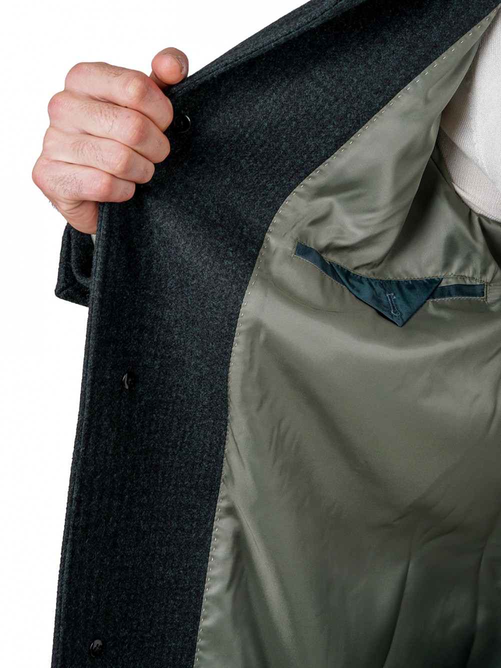 Sobretudo slim fit com padr�o