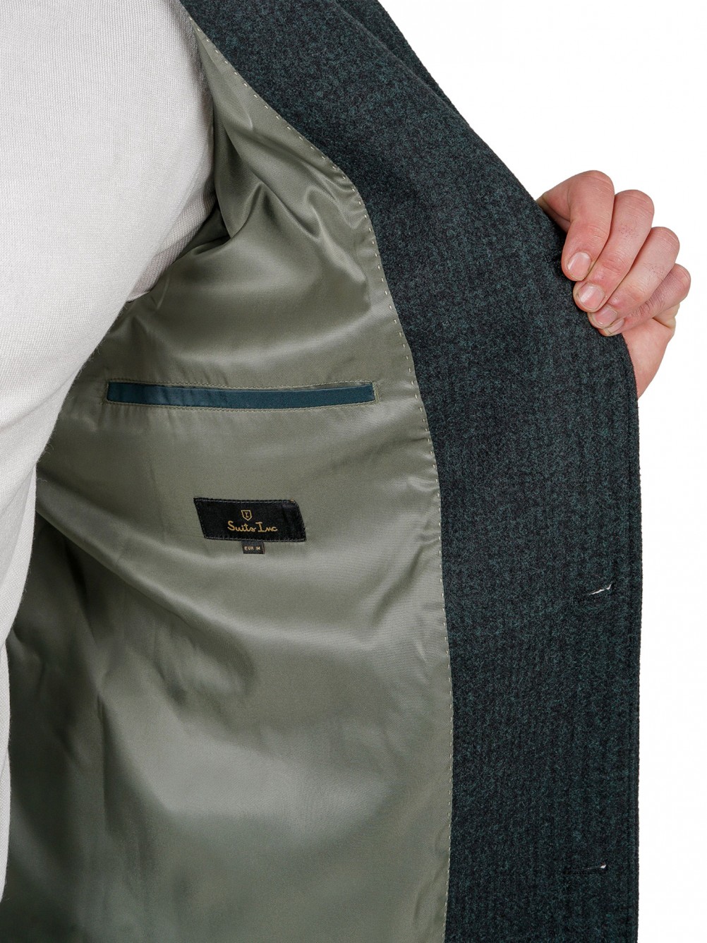 Sobretudo slim fit com padr�o