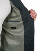 Sobretudo slim fit com padr�o