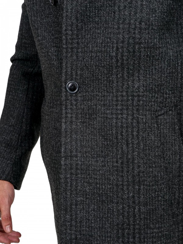 Sobretudo slim fit com padrão Sobretudo slim fit com padrão