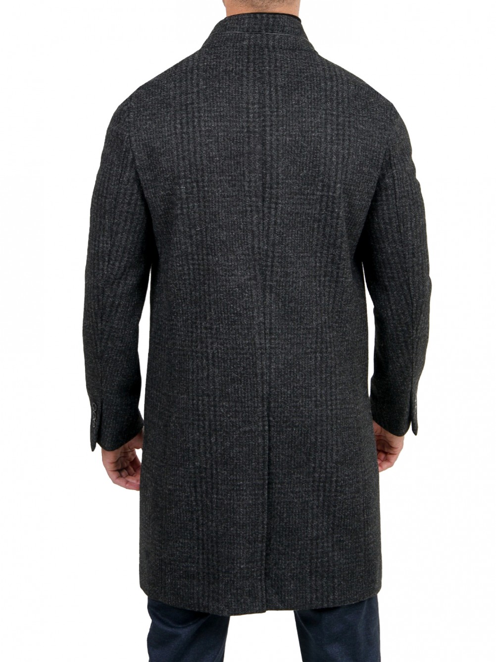 Sobretudo slim fit com padr�o