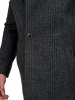 Sobretudo slim fit com padr�o