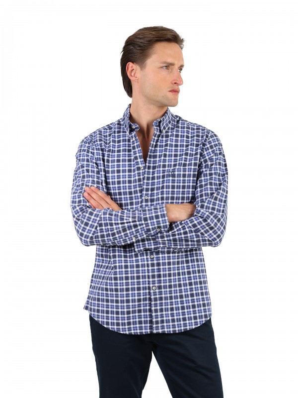 Checkered pattern shirt