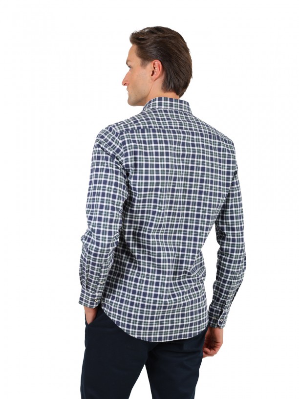 Checkered pattern shirt