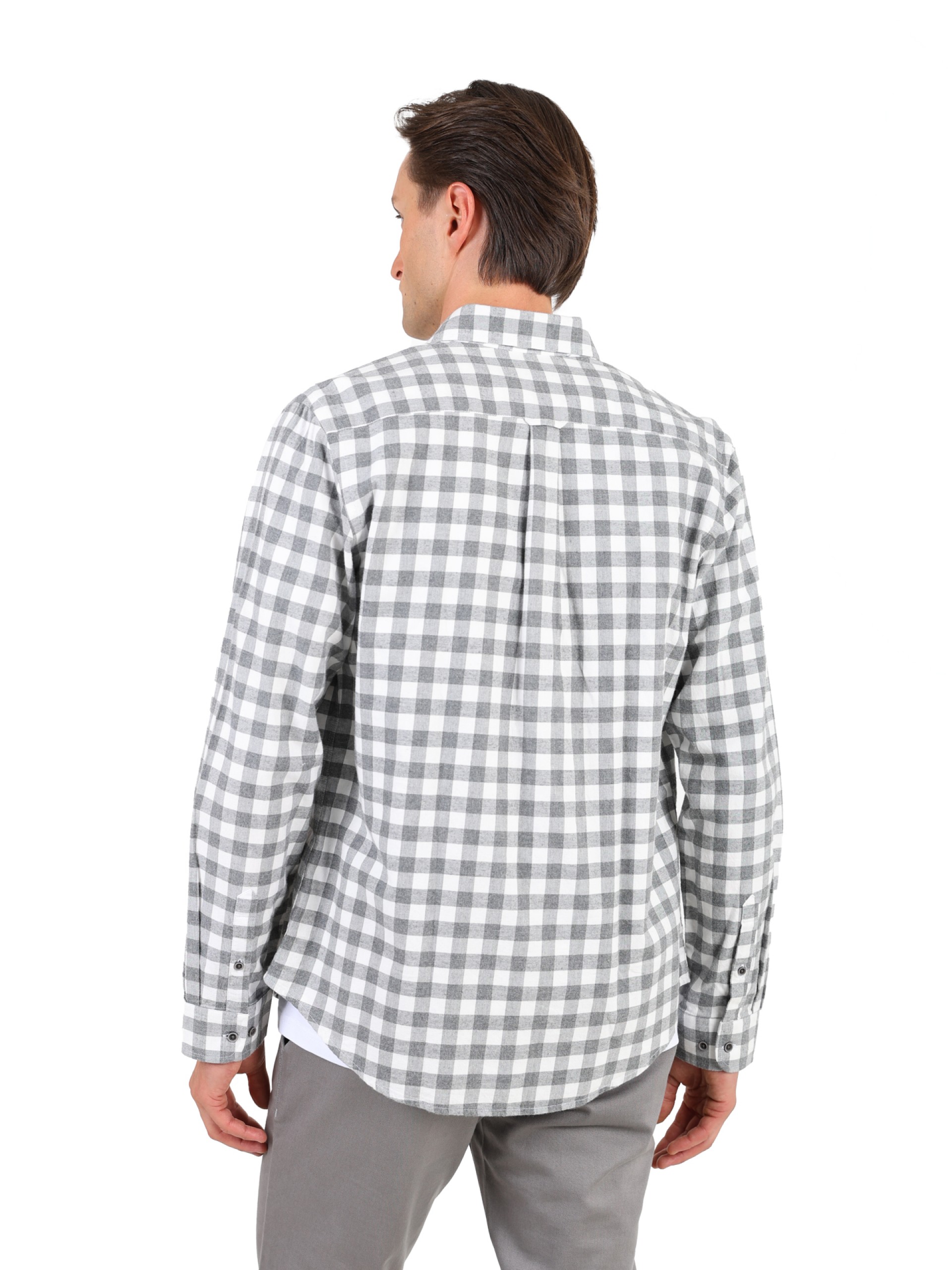 Camisa padrão xadrez oversize