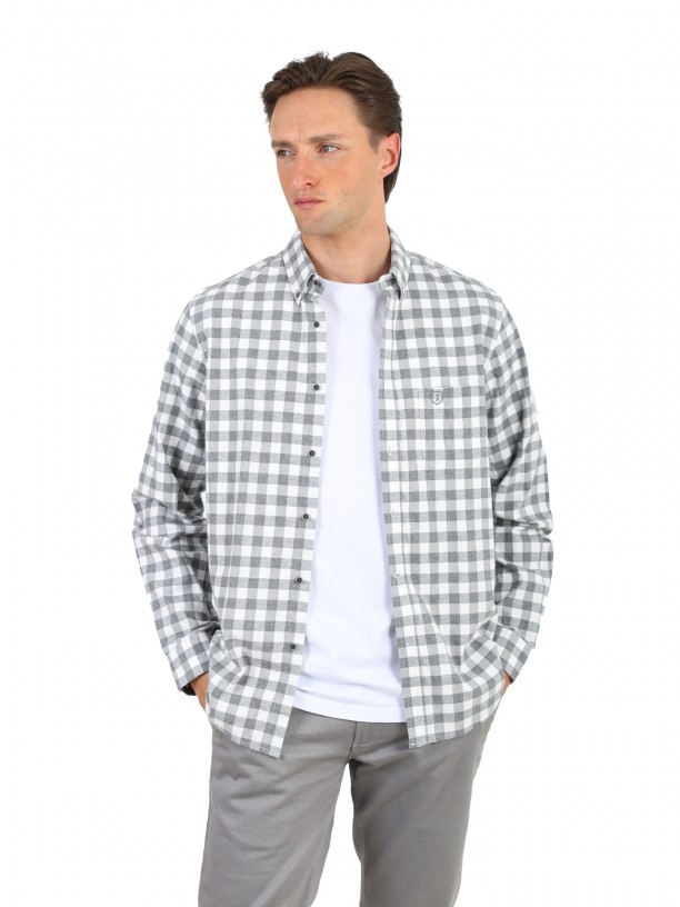 Camisa padro xadrez oversize