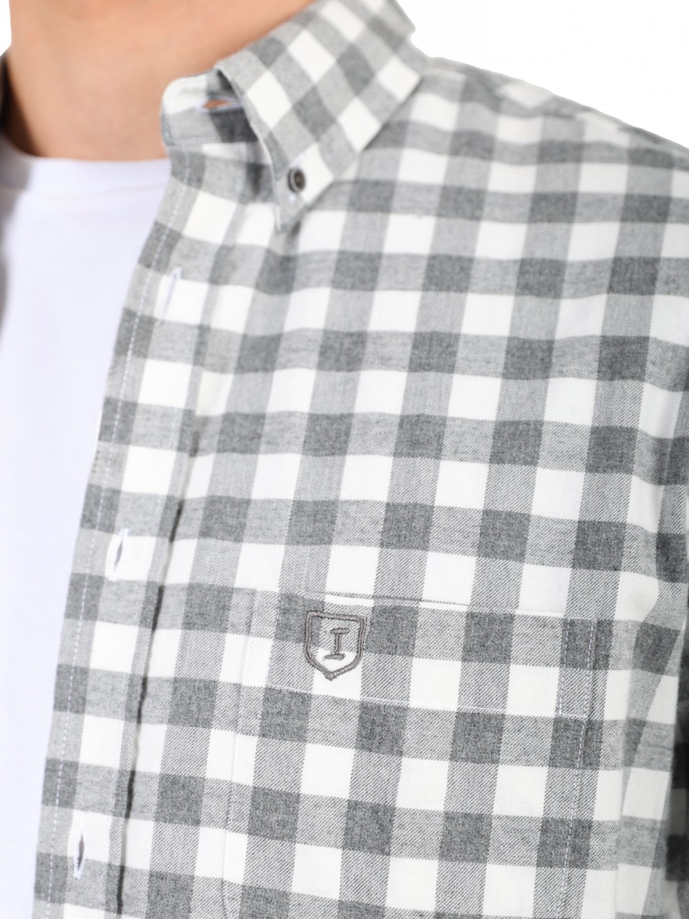 Camisa padr�o xadrez oversize