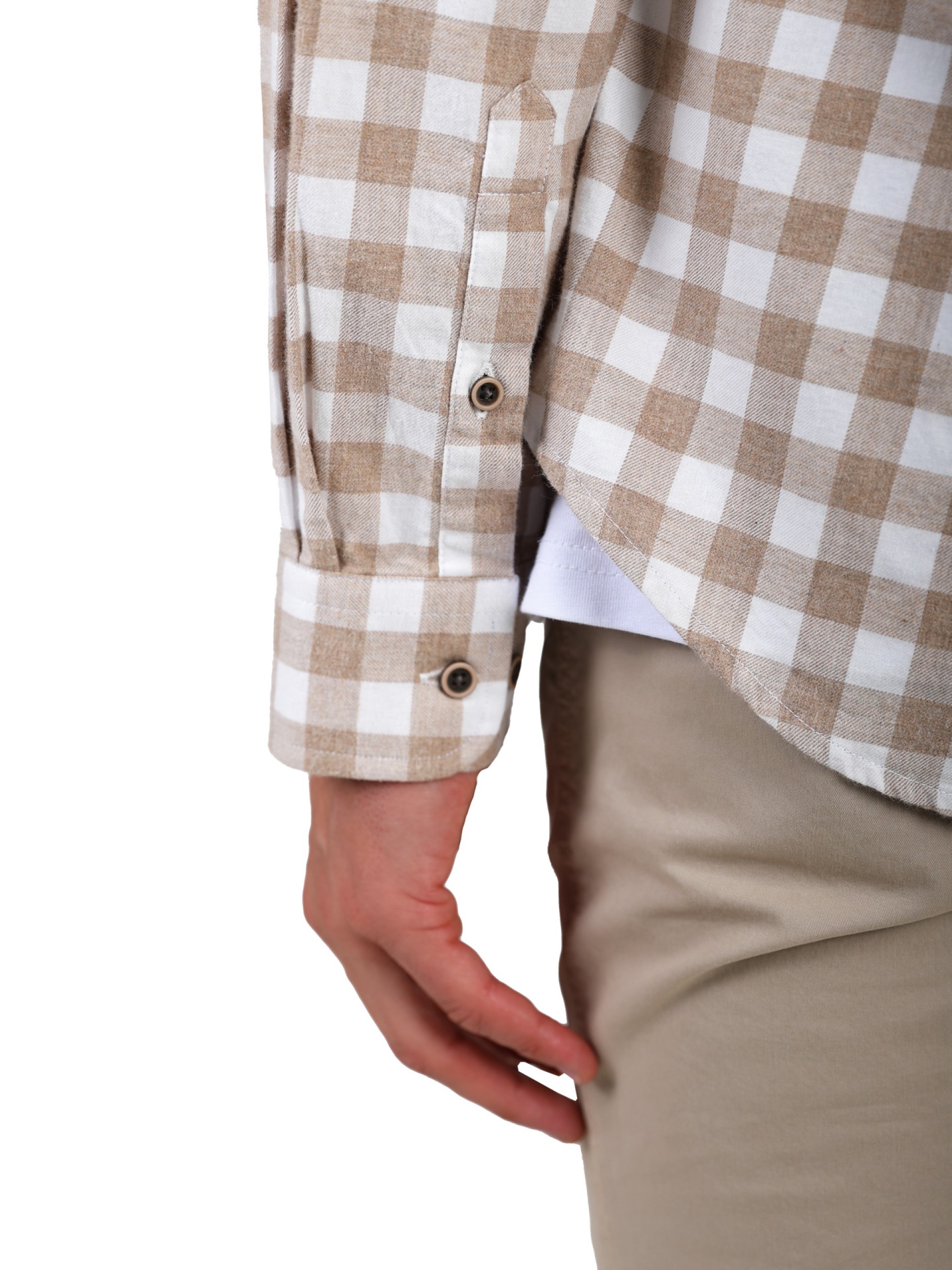 Camisa padrão xadrez oversize