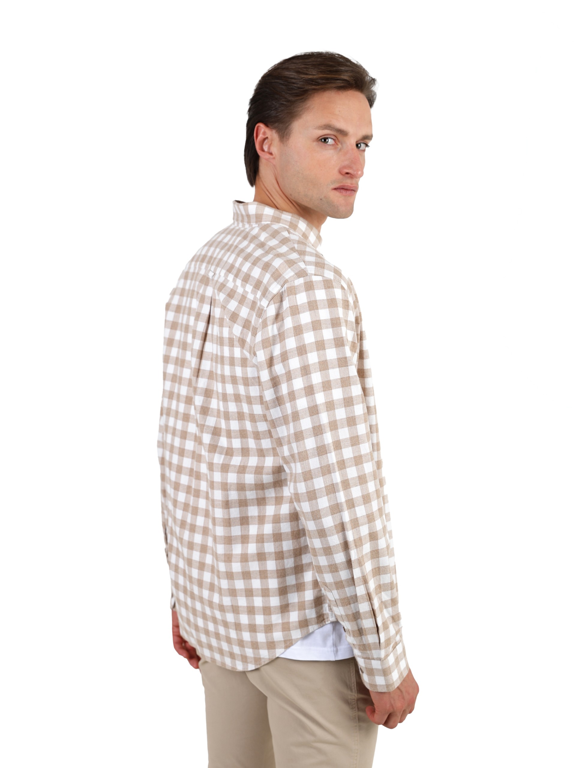 Camisa padrão xadrez oversize