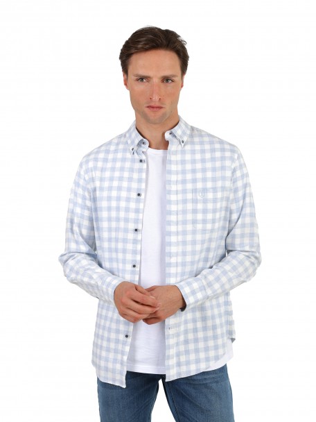 Camisa padr�o xadrez oversize