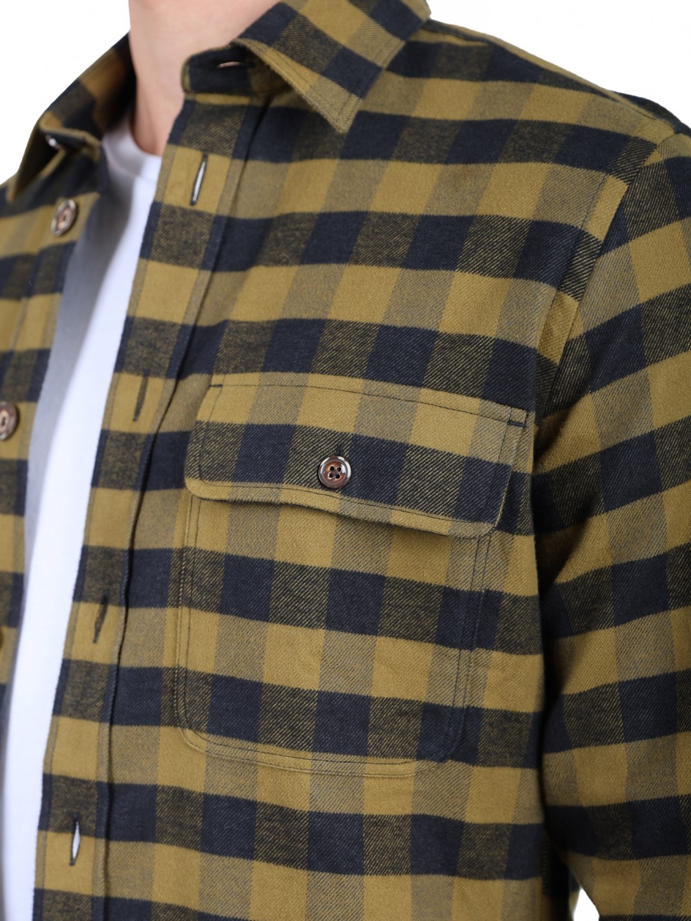 Camisa padrão xadrez oversize
