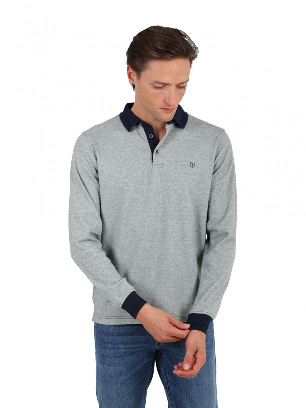 Long sleeve polo