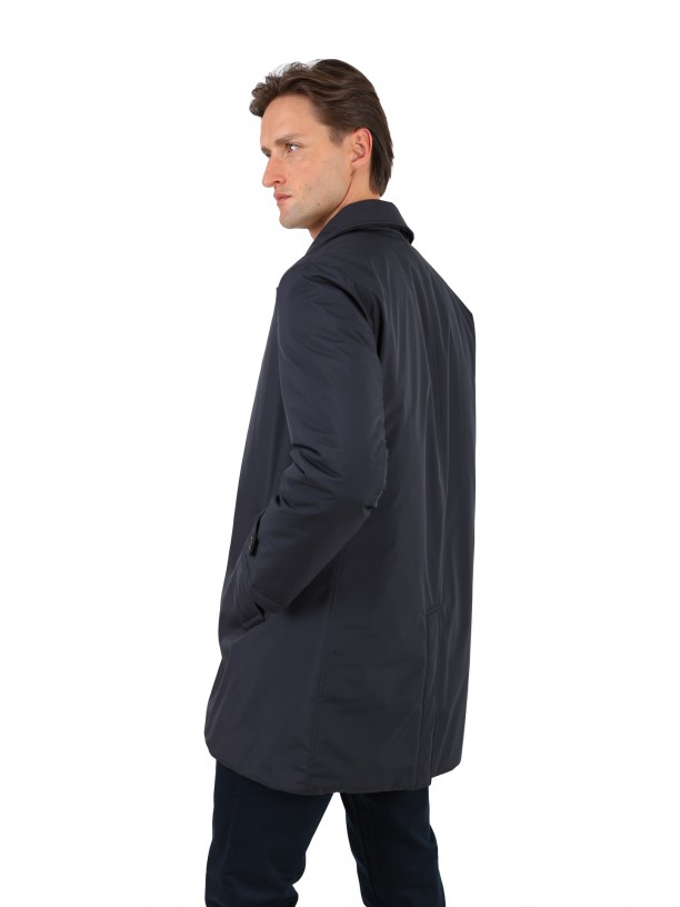 Technical trench coat