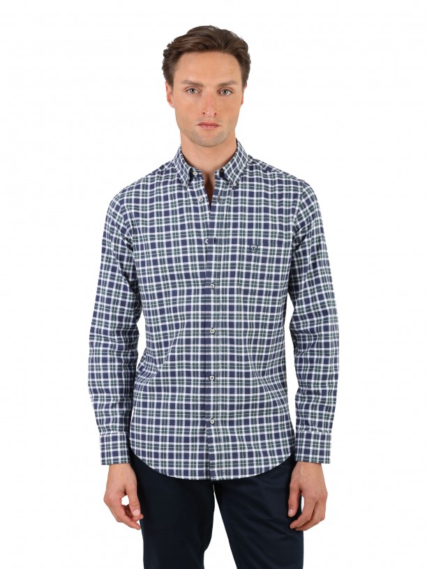 Checkered pattern shirt