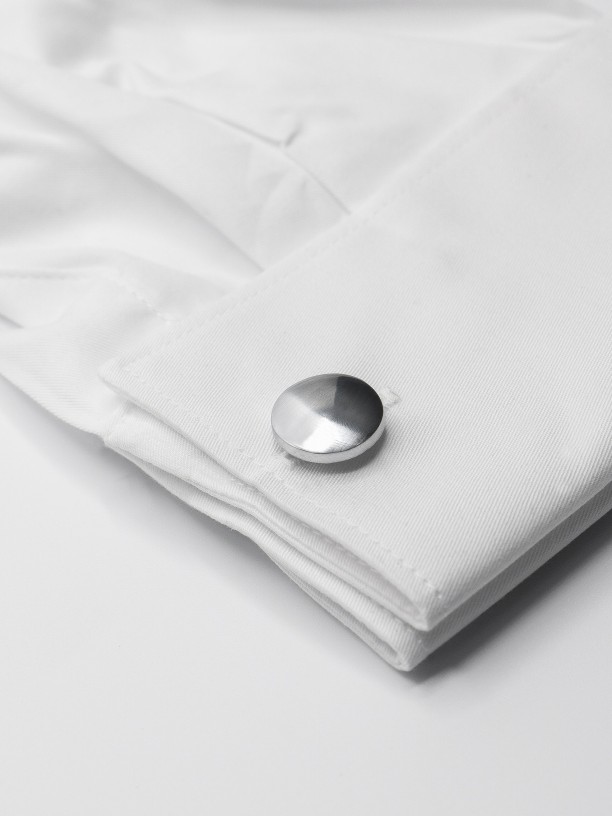 Metallic cufflinks