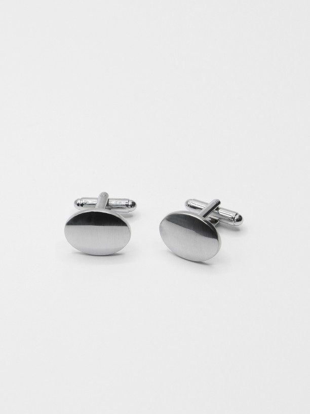 Metallic cufflinks