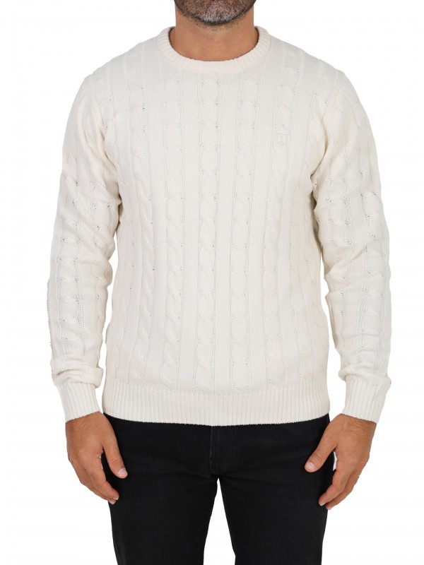 Cotton cable-knit sweater