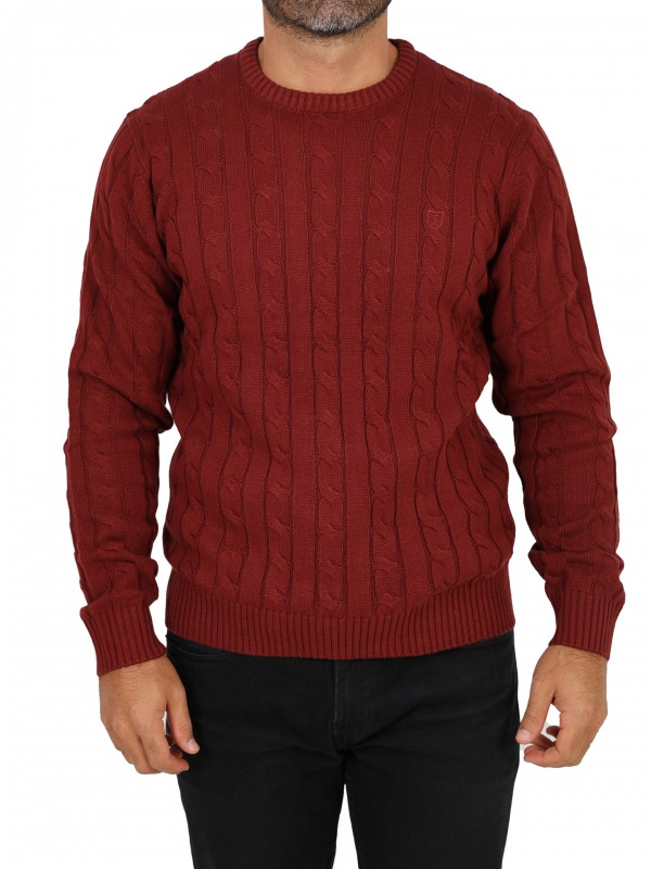 Cotton cable-knit sweater