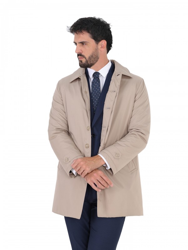 Technical trench coat