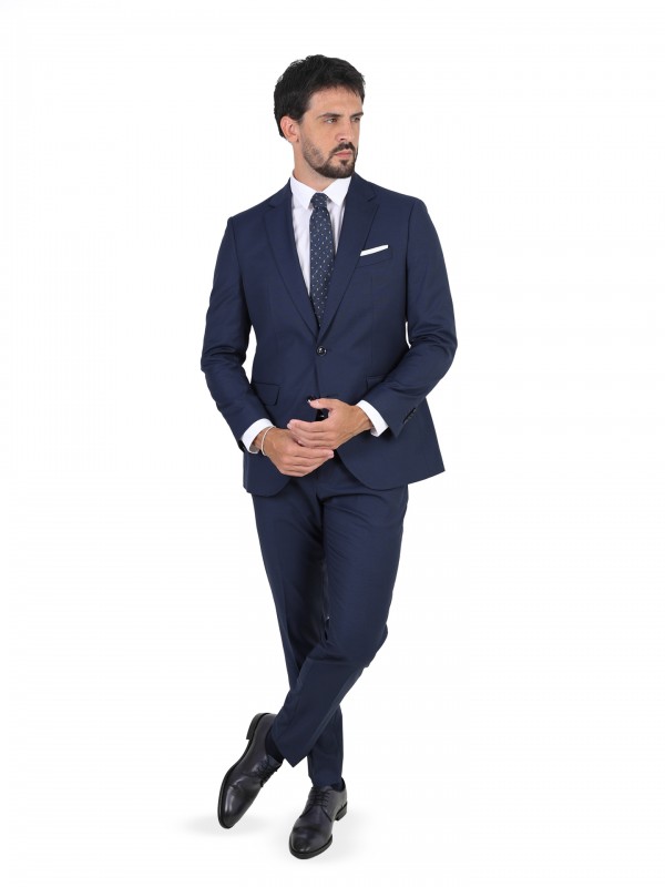 Regular fit plain suit