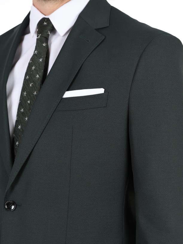 Regular fit plain suit