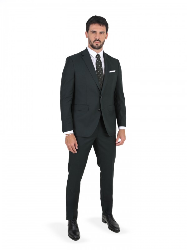 Regular fit plain suit