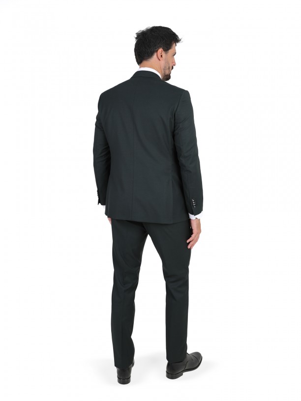 Regular fit plain suit