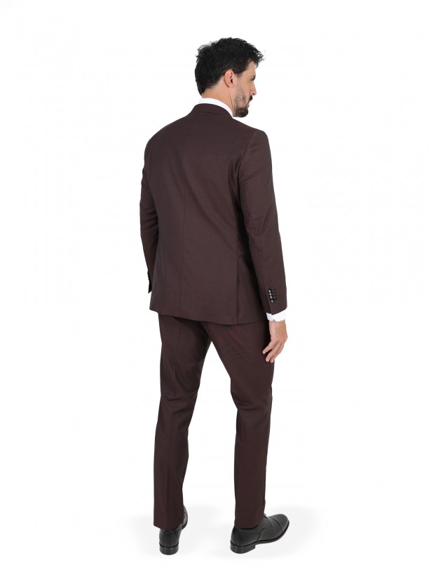 Regular fit plain suit