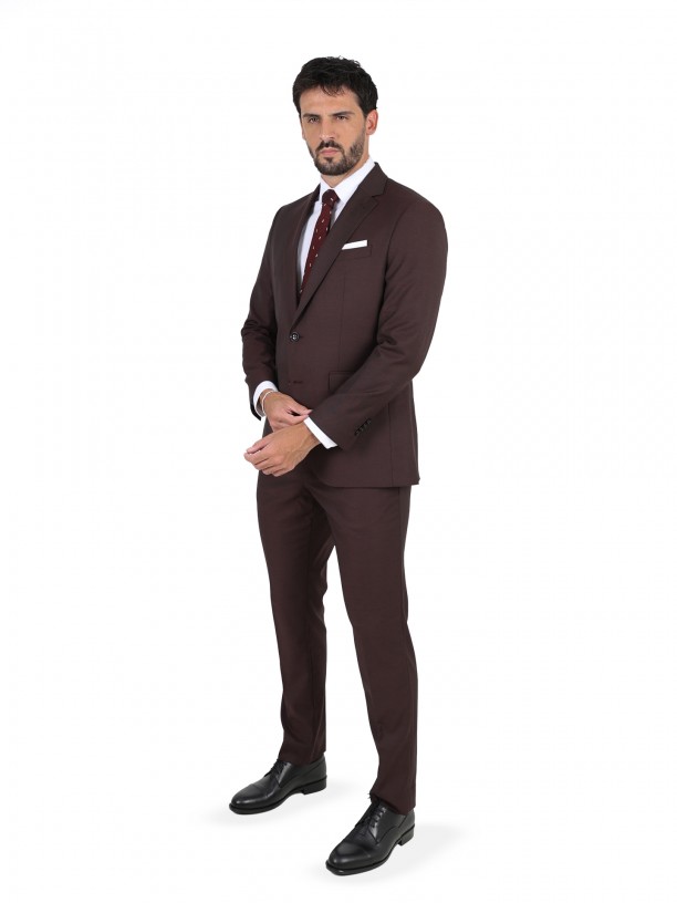 Regular fit plain suit