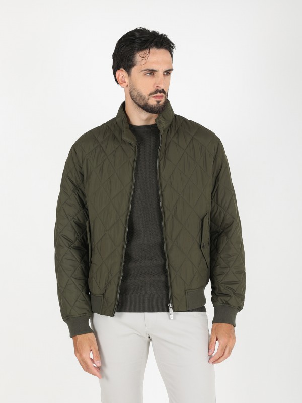 Padded bomber jacket