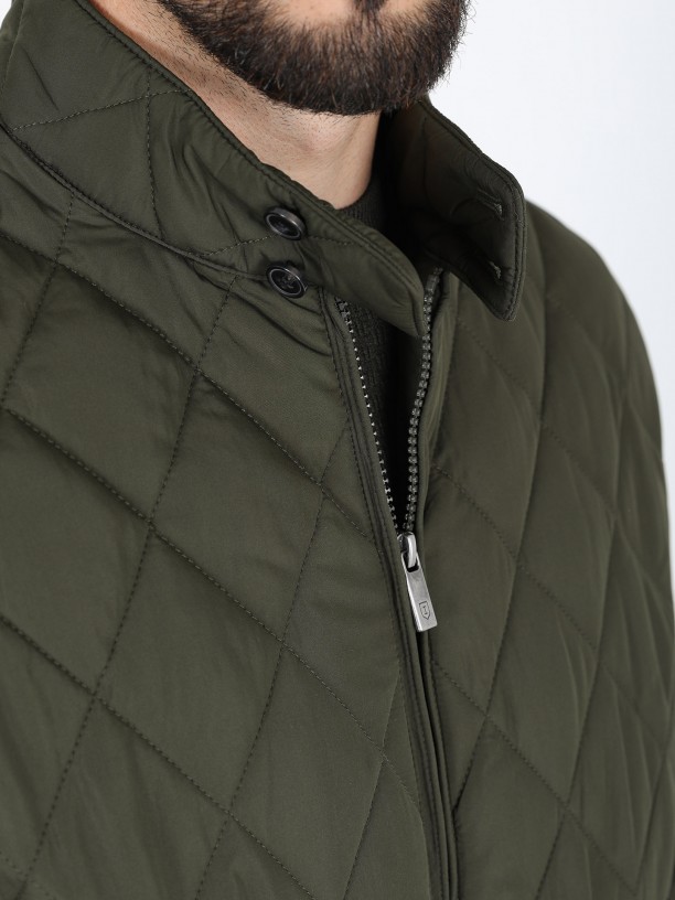 Padded bomber jacket