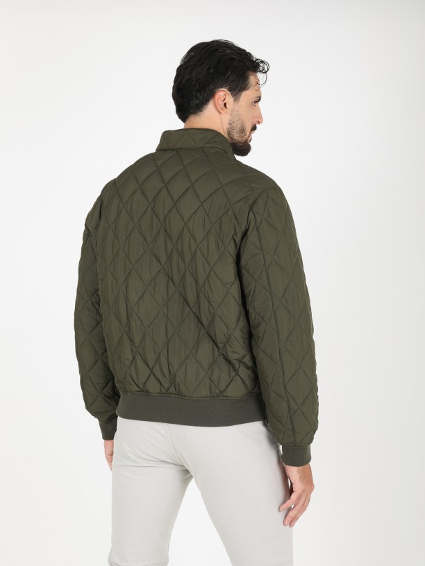 Padded bomber jacket