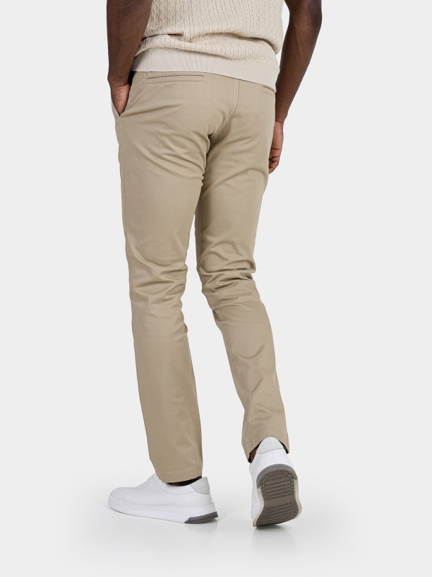 Pantalones chino slim fit algodn elstico