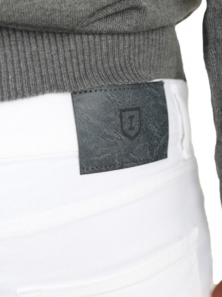 Calça de ganga branca Calça de ganga branca