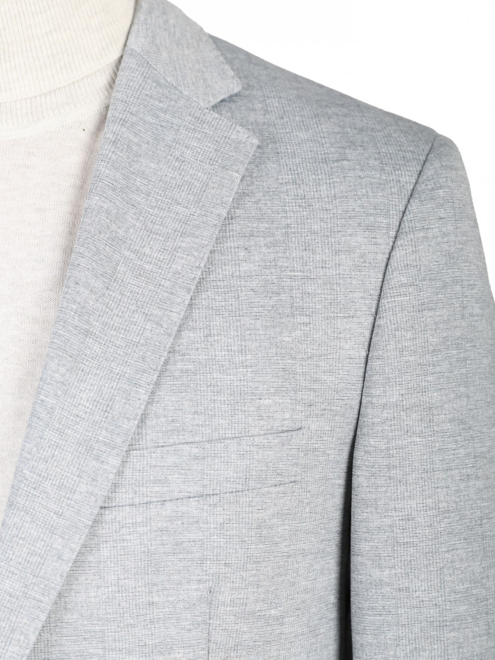 Traje elástico slim fit micro estampado