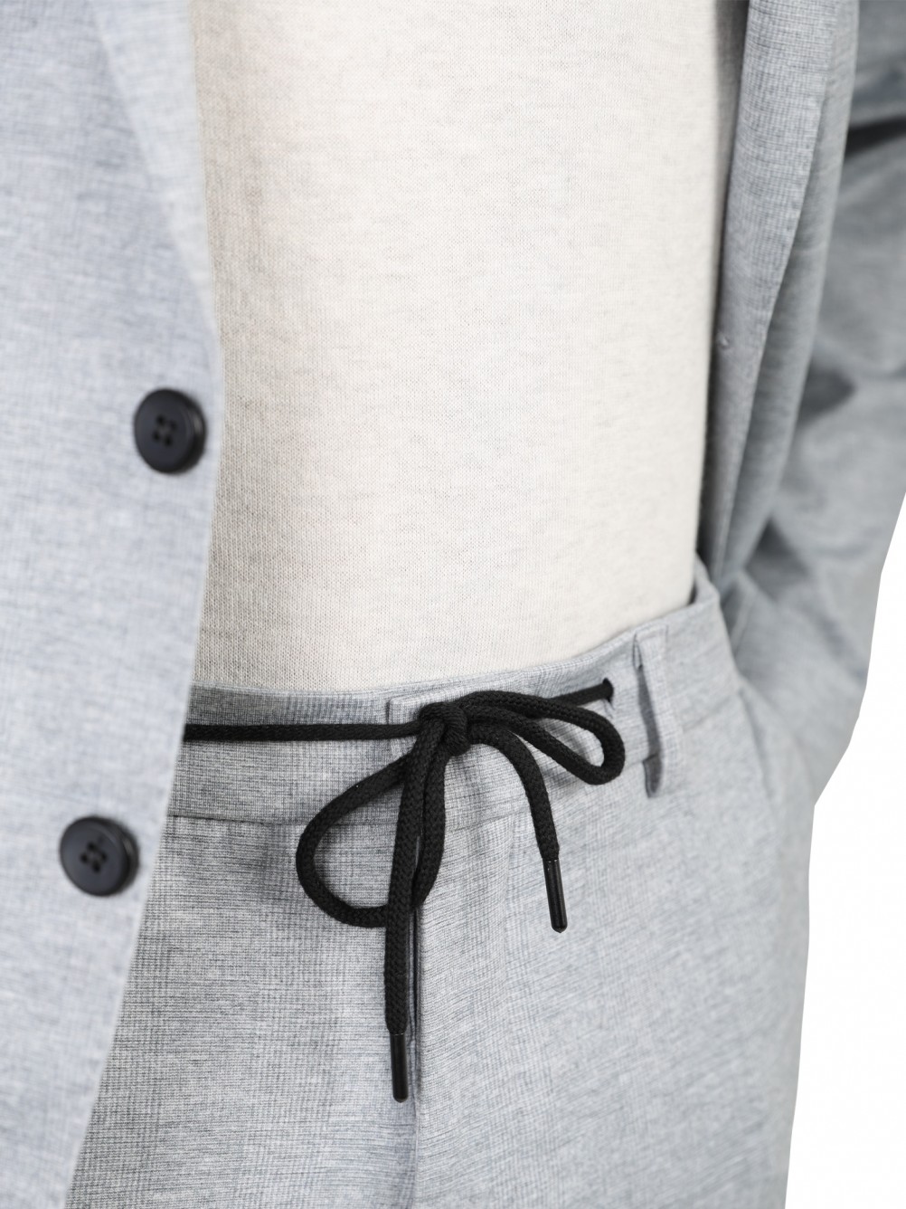 Traje elástico slim fit micro estampado