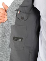 Fato slim fit el�stico micro padr�o