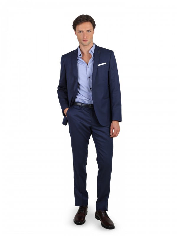 Traje micro estructura slim fit