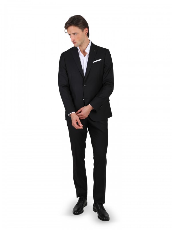 Plain slim fit suit